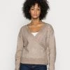 Best reviews of ✔️ Anna Field LOOSE FIT WRAP - Jumper - Taupe 👏