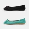 Discount 👏 Anna Field 2 PACK - Ballet Pumps - Mint/black 👏 -My Luxe Wardrobe Sales Store 02405cb4c5ab43cbbb09d475de13818a