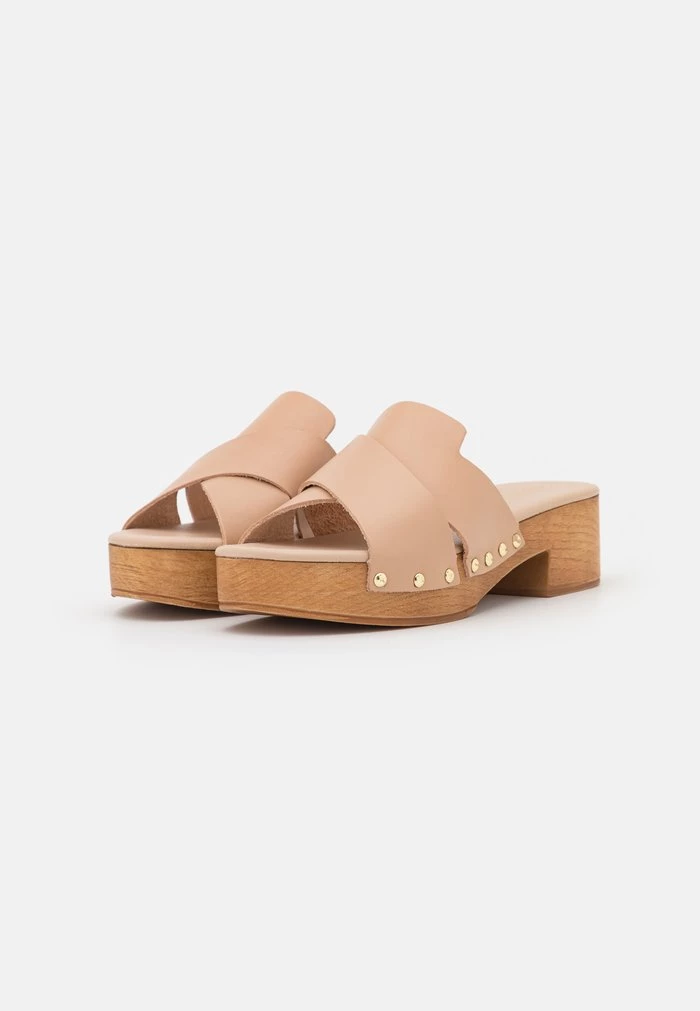 New ๐งจ Anna Field LEATHER - Clogs - Beige ๐ 3 New ๐งจ Anna Field LEATHER - Clogs - Beige ๐ - Image 3