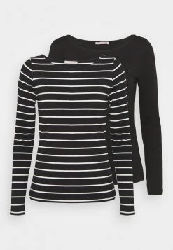 Flash Sale 🧨 Anna Field 2 PACK - Long Sleeved Top - Black 👏