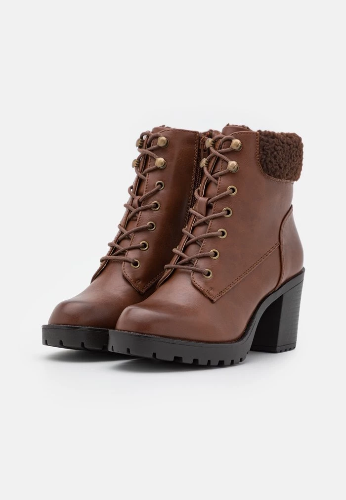 Budget 👍 Anna Field Platform Ankle Boots - Cognac 🔥 3 Budget 👍 Anna Field Platform Ankle Boots - Cognac 🔥 - Image 3