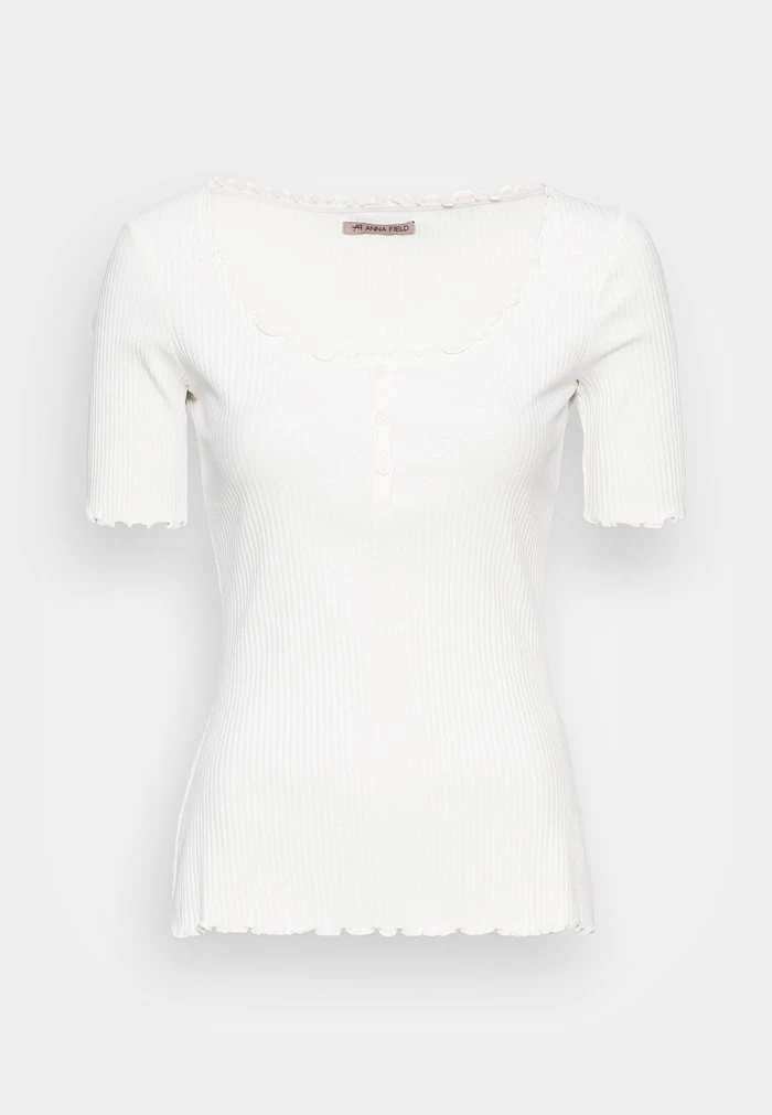 Budget β Anna Field Basic T-shirt - White 𧨠4 Budget β Anna Field Basic T-shirt - White 𧨠- Image 4