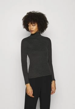 Brand new ⌛ Anna Field Long Sleeved Top - Mottled Dark Grey ⭐