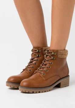 Best Sale 🛒 Anna Field WINTER BOOT - Ankle Boots - Cognac ⭐