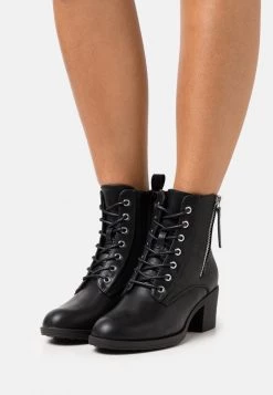 Top 10 😉 Anna Field Lace-up Ankle Boots - Black ⭐