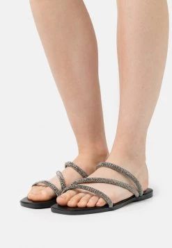 Cheap ⭐ Anna Field LEATHER - Mules - Black 🎉