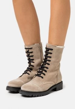 Best Sale 🧨 Anna Field LEATHER - Lace-up Ankle Boots - Beige 🧨