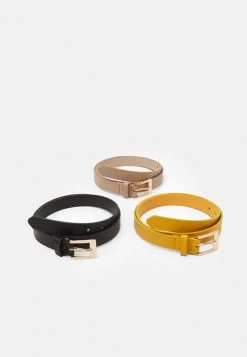 Brand new ⭐ Anna Field 3 PACK - Belt - Black/mustard Yellow/pink 🎉