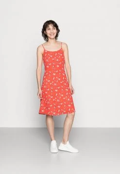 Discount ⭐ Anna Field STRAPPA FIT AND FLARE - Day Dress 😀 - Red/white ✔️