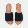 Cheapest ⌛ Anna Field LEATHER - Mules - Dark Blue 🧨 -My Luxe Wardrobe Sales Store 16cc85bba9cc4052b73095f13d40b379