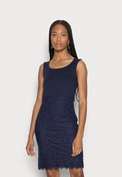 Best Pirce ⭐ Anna Field Occasion Lace Skirt Sleeveless Bodycon Mini Dress - Cocktail Dress / Party Dress - Dark Blue ⌛