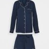 Best deal 😍 Anna Field AMANDA LONG SLEEVE SHORT SET - Pyjama Set - Dark Blue ⌛ -My Luxe Wardrobe Sales Store 1cda26faeef047eea666b9e0ce94c32e