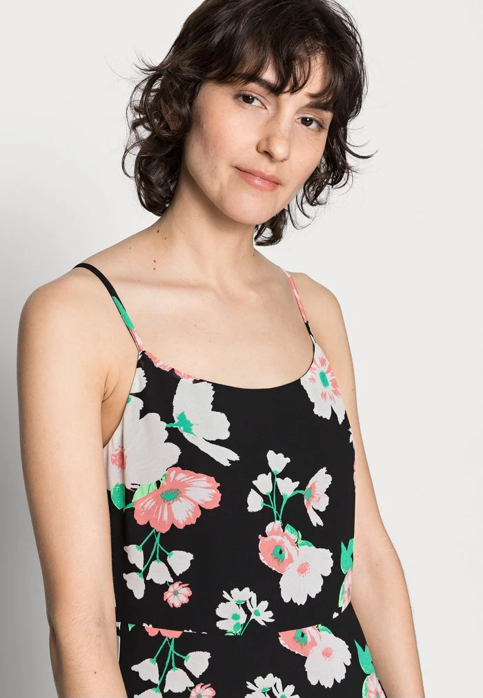 Brand new ⭐ Anna Field STRAPPA FIT AND FLARE - Day Dress - Black/pink 🌟 4 Brand new ⭐ Anna Field STRAPPA FIT AND FLARE - Day Dress - Black/pink 🌟 - Image 4