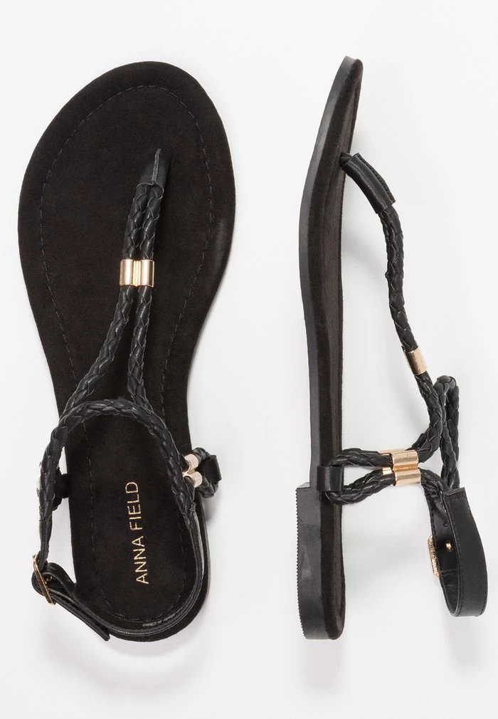 Best deal 𧨠Anna Field T-bar Sandals - Black ⨠4 Best deal 𧨠Anna Field T-bar Sandals - Black ⨠- Image 4