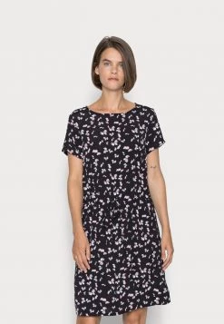 Best reviews of ✔️ Anna Field WOVEN DRESS 🛒 BASIC TUNNEL - Day DRESS - Black/lilac ⌛