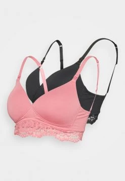 Best deal 🛒 Anna Field 2PACK LACE MATERNITY BRA - T-shirt Bra - Black/pink 🎁