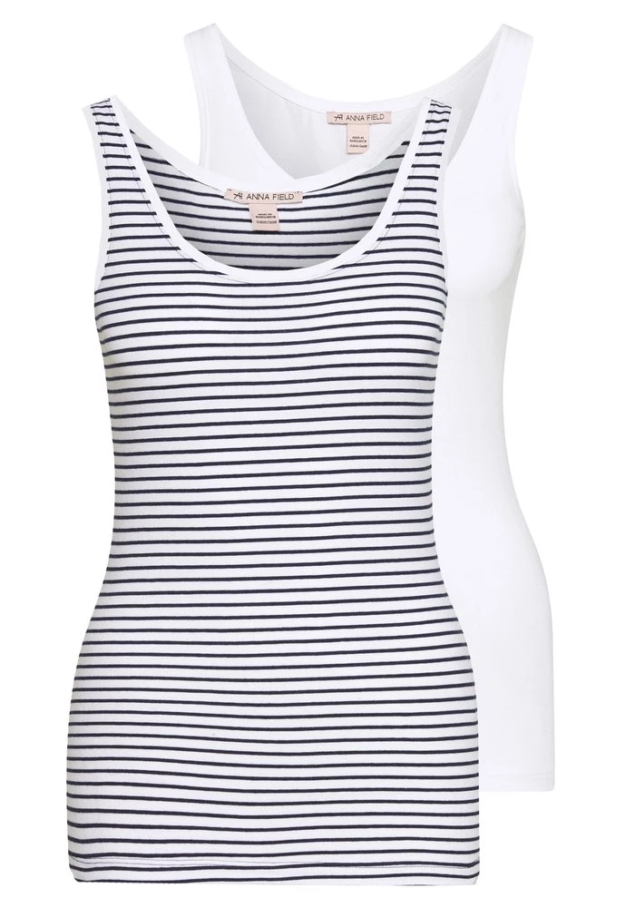 Top 10 π Anna Field 2 PACK - Top - White Base/navy/white β 1 Top 10 π Anna Field 2 PACK - Top - White Base/navy/white β