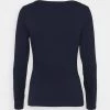 Outlet ❤️ Anna Field 2 PACK - Long Sleeved Top - Dark Blue/mottled Light Grey 🌟 -My Luxe Wardrobe Sales Store 25cd2fc0d1ab47a3a93680df78be8a2d