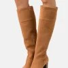 Discount ⌛ Anna Field LEATHER - High Heeled Boots - Cognac 🧨