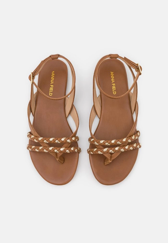 New ❤️ Anna Field LEATHER - T-bar Sandals - Cognac ❤️ 6 New ❤️ Anna Field LEATHER - T-bar Sandals - Cognac ❤️ - Image 6
