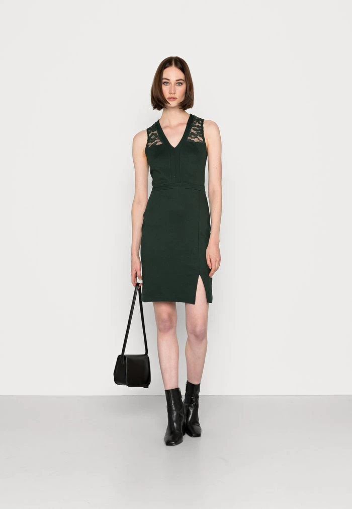 Outlet 🌟 Anna Field LACE INSERT SLEEVELESS FRONT SLIT DRESS - Jersey DRESS 🤩 - Dark Green ❤️ 2 Outlet 🌟 Anna Field LACE INSERT SLEEVELESS FRONT SLIT DRESS - Jersey DRESS 🤩 - Dark Green ❤️ - Image 2