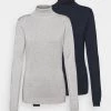 Promo ⌛ Anna Field 2 PACK - Jumper - Dark Blue/mottled Grey 🎁 -My Luxe Wardrobe Sales Store 324806f99bf948ba9301a321f1c0538c