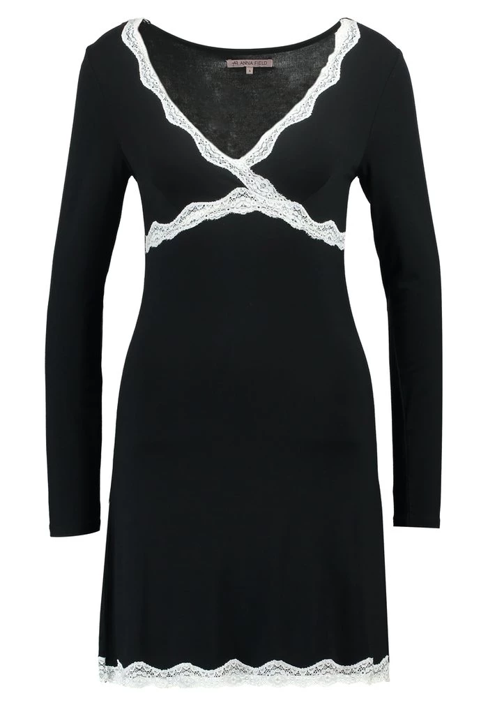 Budget π Anna Field HEIDI LONG SLEEVES VISCOSE NIGHTDRESS - Nightie - Black π€© 5 Budget π Anna Field HEIDI LONG SLEEVES VISCOSE NIGHTDRESS - Nightie - Black π€© - Image 5