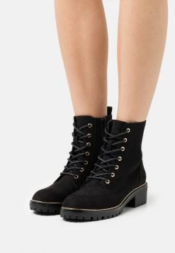 Cheap ✨ Anna Field Lace-up Ankle Boots - Black 🤩
