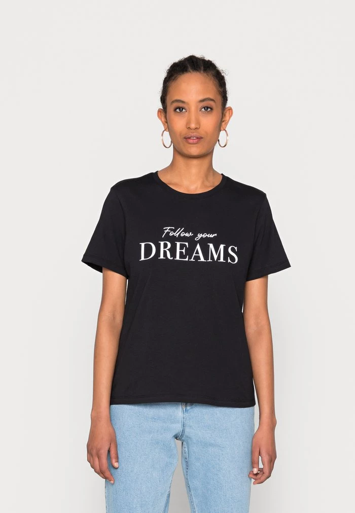 Best deal ๐ Anna Field Print T-shirt - Black โญ 1 Best deal ๐ Anna Field Print T-shirt - Black โญ