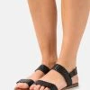 Promo 👏 Anna Field LEATHER - Sandals - Black 🎁