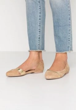 Best Sale 🎉 Anna Field LEATHER - Ballet Pumps - Beige 🥰