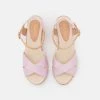 Cheap 🌟 Anna Field Wedge Sandals - Rose 👍 -My Luxe Wardrobe Sales Store 3a327d0455704c389408177b660da113