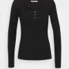 Coupon 🛒 Anna Field Long Sleeved Top - Black 😍