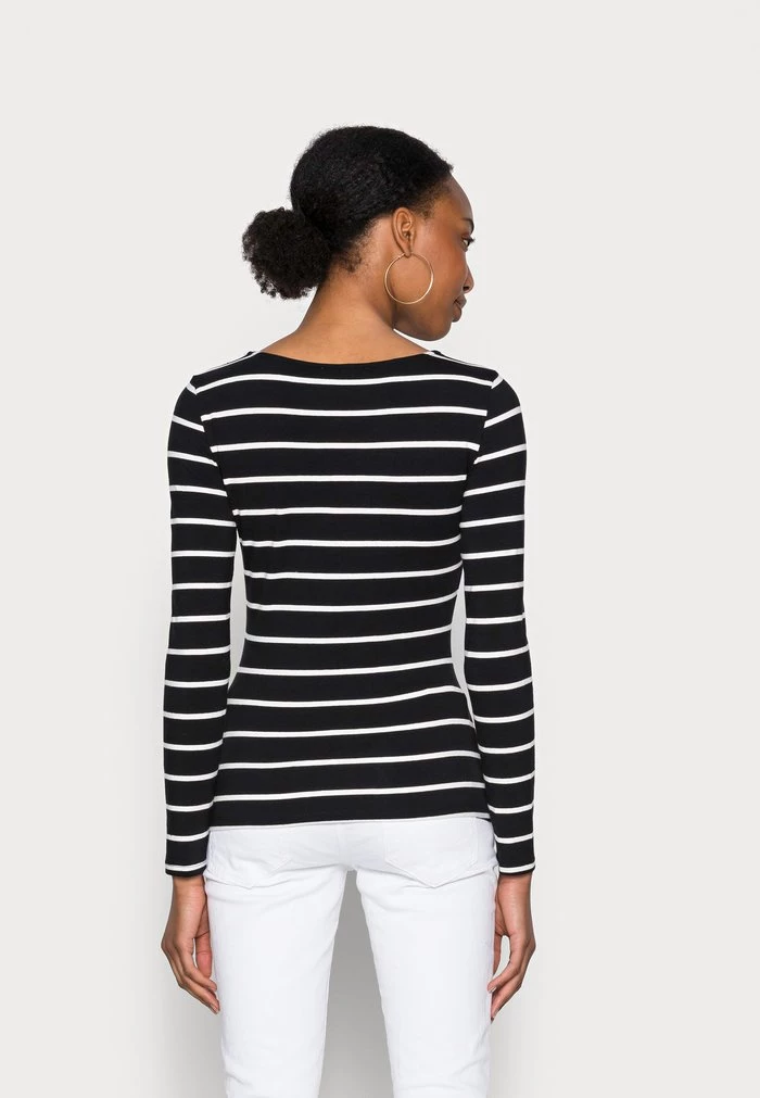 Cheap ✨ Anna Field Long Sleeved Top - Black/white ✨ 3 Cheap ✨ Anna Field Long Sleeved Top - Black/white ✨ - Image 3