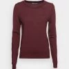 Buy 😉 Anna Field MERINO WOOL JUMPER - Jumper - Bordeaux ✔️ -My Luxe Wardrobe Sales Store 3bf0b4496c3f46fab5cb43894e45cd99