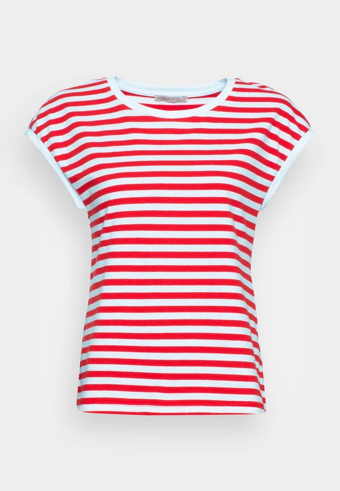 Budget ❤️ Anna Field Print T-shirt - Red ❤️ 4 Budget ❤️ Anna Field Print T-shirt - Red ❤️ - Image 4