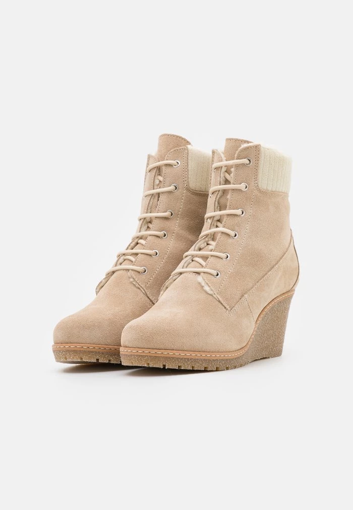 Budget π Anna Field LEATHER WINTER BOOT - Wedge Ankle Boots - Camel π 2 Budget π Anna Field LEATHER WINTER BOOT - Wedge Ankle Boots - Camel π - Image 2