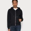 Cheap 🥰 Anna Field SLIM FIT SWEAT JACKET - Zip-up Sweatshirt - Black ⭐