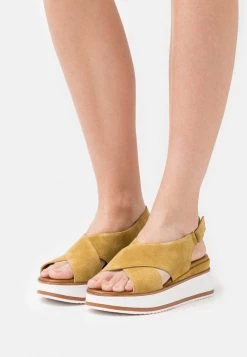 Best deal 👏 Anna Field LEATHER - Platform Sandals - Brown 👍