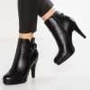 Deals ⌛ Anna Field High Heeled Ankle Boots - Black 👍