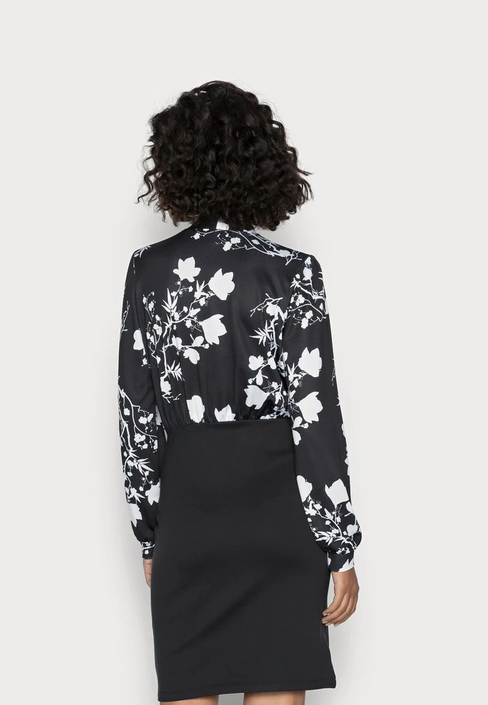 Wholesale π Anna Field 2-1 Casual Smart Bow Mini Dress - Shift Dress - Black/white π₯ 3 Wholesale π Anna Field 2-1 Casual Smart Bow Mini Dress - Shift Dress - Black/white π₯ - Image 3