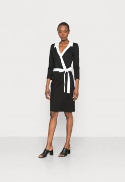 Cheap โญ Anna Field Jersey Dress - Black/white โค๏ธ