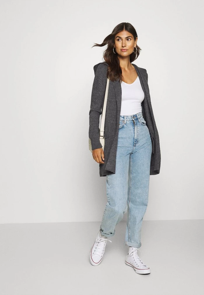 Outlet π Anna Field Cardigan - Dark Grey Melange π 2 Outlet π Anna Field Cardigan - Dark Grey Melange π - Image 2