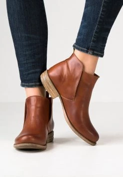 Brand new ✔️ Anna Field LEATHER BOOTIES - Ankle Boots - Cognac ⭐