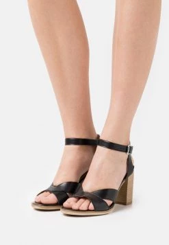 Buy ⌛ Anna Field LEATHER - High Heeled Sandals - Black 💯