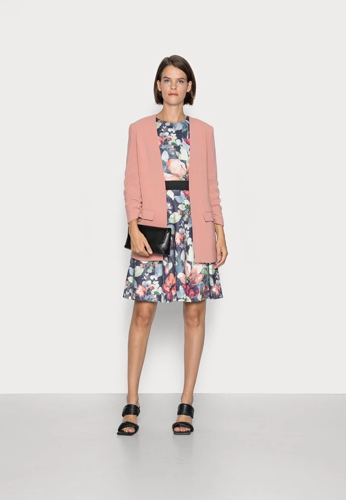 Best Sale 👍 Anna Field Day Dress - Dark Blue/multi-coloured 😀 2 Best Sale 👍 Anna Field Day Dress - Dark Blue/multi-coloured 😀 - Image 2