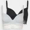 Deals ⌛ Anna Field 2 PACK - T-shirt Bra - Grey/black 🎁