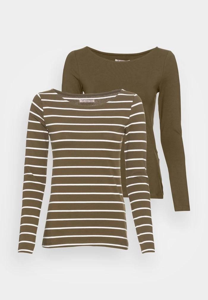 New 🎉 Anna Field 2 PACK - Long Sleeved Top - Khaki ✔️ 5 New 🎉 Anna Field 2 PACK - Long Sleeved Top - Khaki ✔️ - Image 5