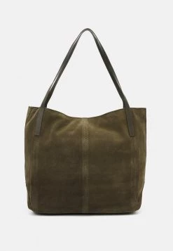Discount 🛒 Anna Field LEATHER - Handbag - Khaki ⭐