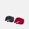 Deals ⌛ Anna Field 2 PACK - Hair Styling Accessory - Red/black ✔️ -My Luxe Wardrobe Sales Store 4ff15334a00b42b4ab873cc0ddd33392